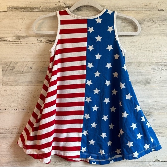 Hanna Anderson Girls 5Y Independence 4th of July
Sleeveless Mini Dress w Pockets - Picture 2 of 8